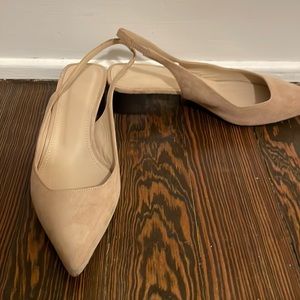 Theory, slingback flats.